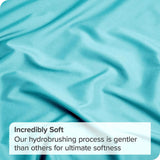 3 Piece Fitted Sheet Set- Fitted Sheet & Pillowcases -Breathable Bedding - Wrinkle, Fade, Stain Resistant- 40cm Deep Pocket Fitted Bed Sheet Set(Ice blue,King)