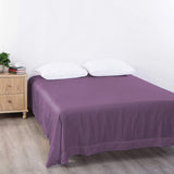 Elegant Comfort Premium Hotel Quality 1-Piece King Flat Sheet, Luxury and Softest 2000 Thread Count Bedding Flat Sheet(King,Purple)