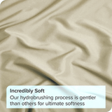 Hotel Quality Fitted Sheet - 1 Piece Fitted Sheet  -Breathable Bedding - Wrinkle, Fade, Stain Resistant- 16inch/40cm Deep Pocket Fitted Bed Sheet-Wrinkle and Fade Resistant,(Cream White,King)