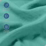 Hotel Quality Fitted Sheet - 1 Piece Fitted Sheet  -Breathable Bedding - Wrinkle, Fade, Stain Resistant- 16inch/40cm Deep Pocket Fitted Bed Sheet-Wrinkle and Fade Resistant,(Biscay blue,King)