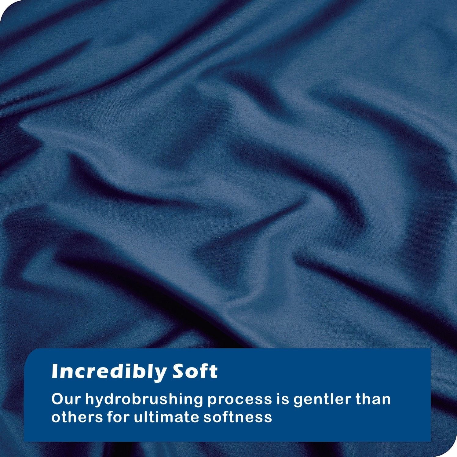 2 Piece Hotel Soft Microfiber Quilt Cover Set-2000TC Duvet/Donna Cover Set & Pillowcases -1 Quilt Cover Zipper Closure & 1 x Pillowcases-Breathable Bedding - Wrinkle, Fade, Stain Resistant(Navy,King Single)