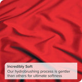 2 Piece Fitted Sheet Set- Fitted Sheet & Pillowcases -Breathable Bedding - Wrinkle, Fade, Stain Resistant- 40cm Deep Pocket Fitted Bed Sheet Set(Red,King Single)