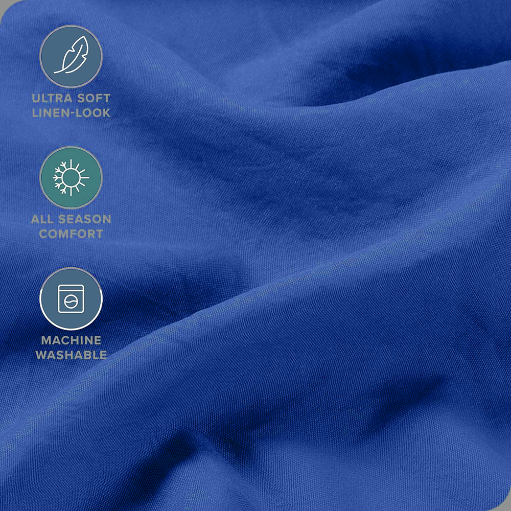 Hotel Quality Fitted Sheet - 1 Piece Fitted Sheet  -Breathable Bedding - Wrinkle, Fade, Stain Resistant- 16inch/40cm Deep Pocket Fitted Bed Sheet-Wrinkle and Fade Resistant,(Royal blue,King Single)