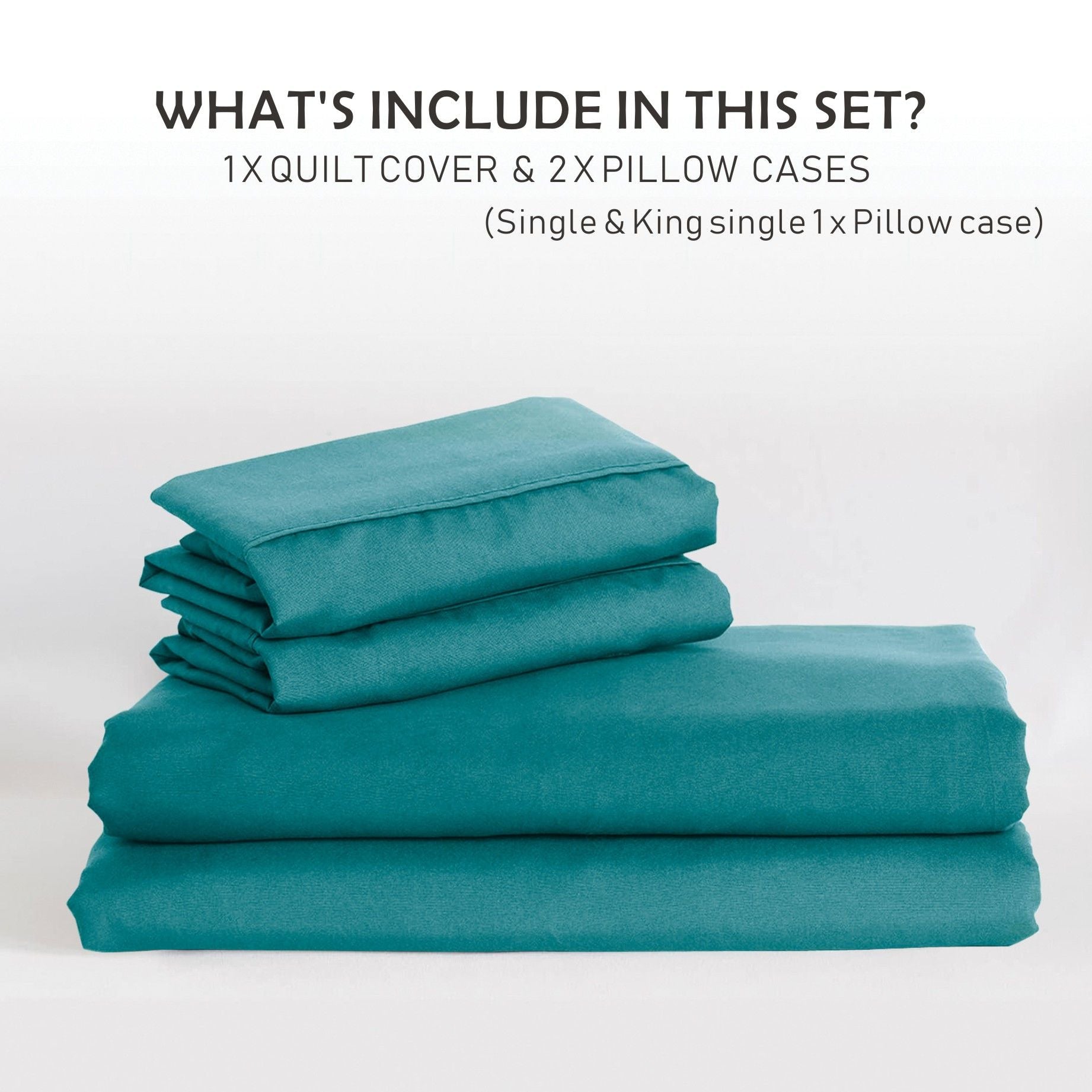 3 Piece Hotel Soft Microfiber Quilt Cover Set-2000TC Duvet/Donna Cover Set & Pillowcases -1 Quilt Cover Zipper Closure & 1 x Pillowcases-Breathable Bedding - Wrinkle, Fade, Stain Resistant(Biscay blue,Queen)