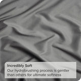 3 Piece Fitted Sheet Set- Fitted Sheet & Pillowcases -Breathable Bedding - Wrinkle, Fade, Stain Resistant- 40cm Deep Pocket Fitted Bed Sheet Set(Grey,Queen)