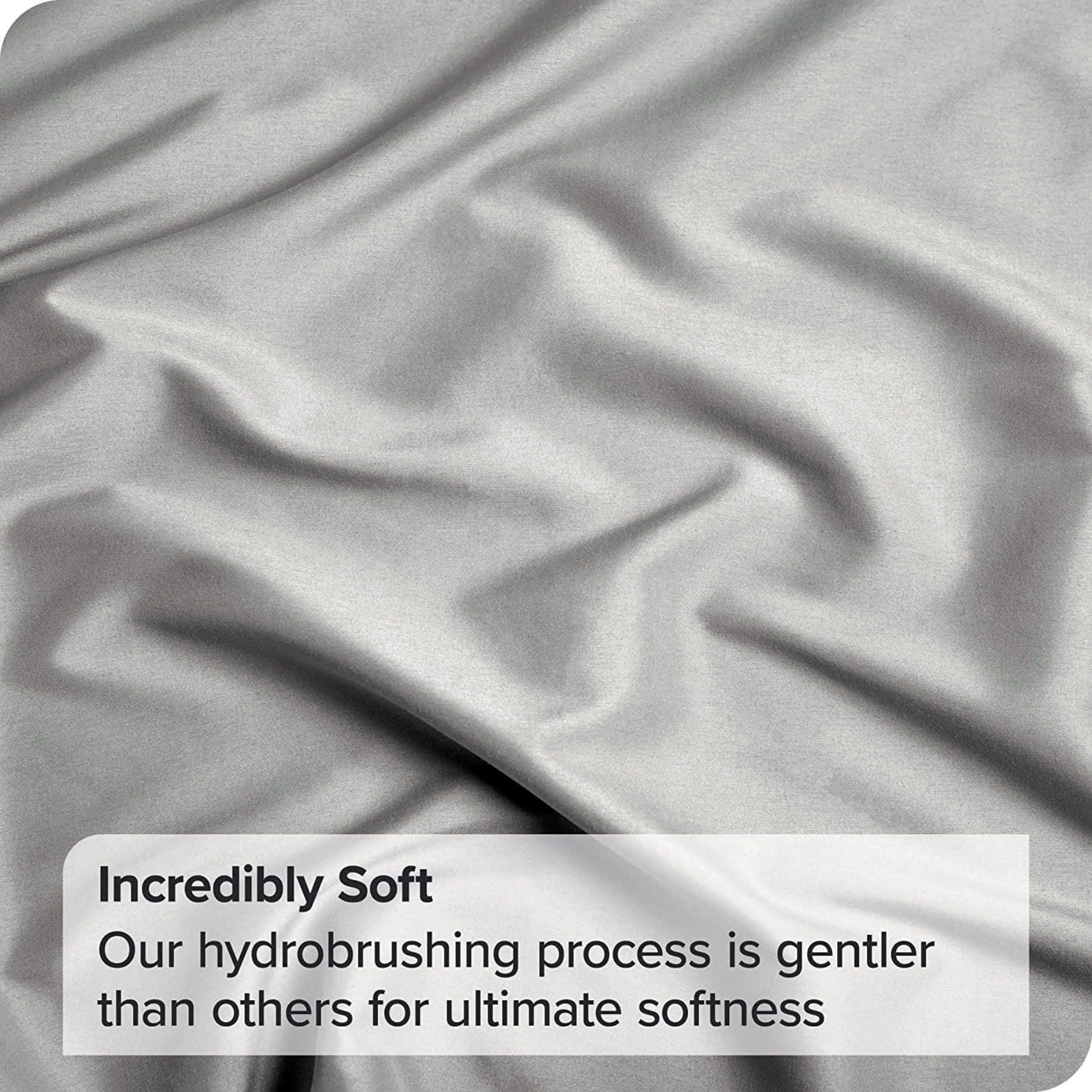 3 Piece Fitted Sheet Set- Fitted Sheet & Pillowcases -Breathable Bedding - Wrinkle, Fade, Stain Resistant- 40cm Deep Pocket Fitted Bed Sheet Set(Silver-gray,Queen)