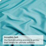 Hotel Quality Fitted Sheet - 1 Piece Fitted Sheet  -Breathable Bedding - Wrinkle, Fade, Stain Resistant- 16inch/40cm Deep Pocket Fitted Bed Sheet-Wrinkle and Fade Resistant,(Ice blue,Queen)