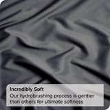 2 Piece Fitted Sheet Set- Fitted Sheet & Pillowcases -Breathable Bedding - Wrinkle, Fade, Stain Resistant- 40cm Deep Pocket Fitted Bed Sheet Set(Dark gray,Single)
