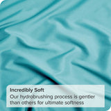 3 Piece Bed Sheet Set- Bedding Sheets & Pillowcases -Breathable Bedding - Wrinkle, Fade, Stain Resistant-Deep Pocket Flat Fitted Bed Sheet Set(Ice Blue,Single)