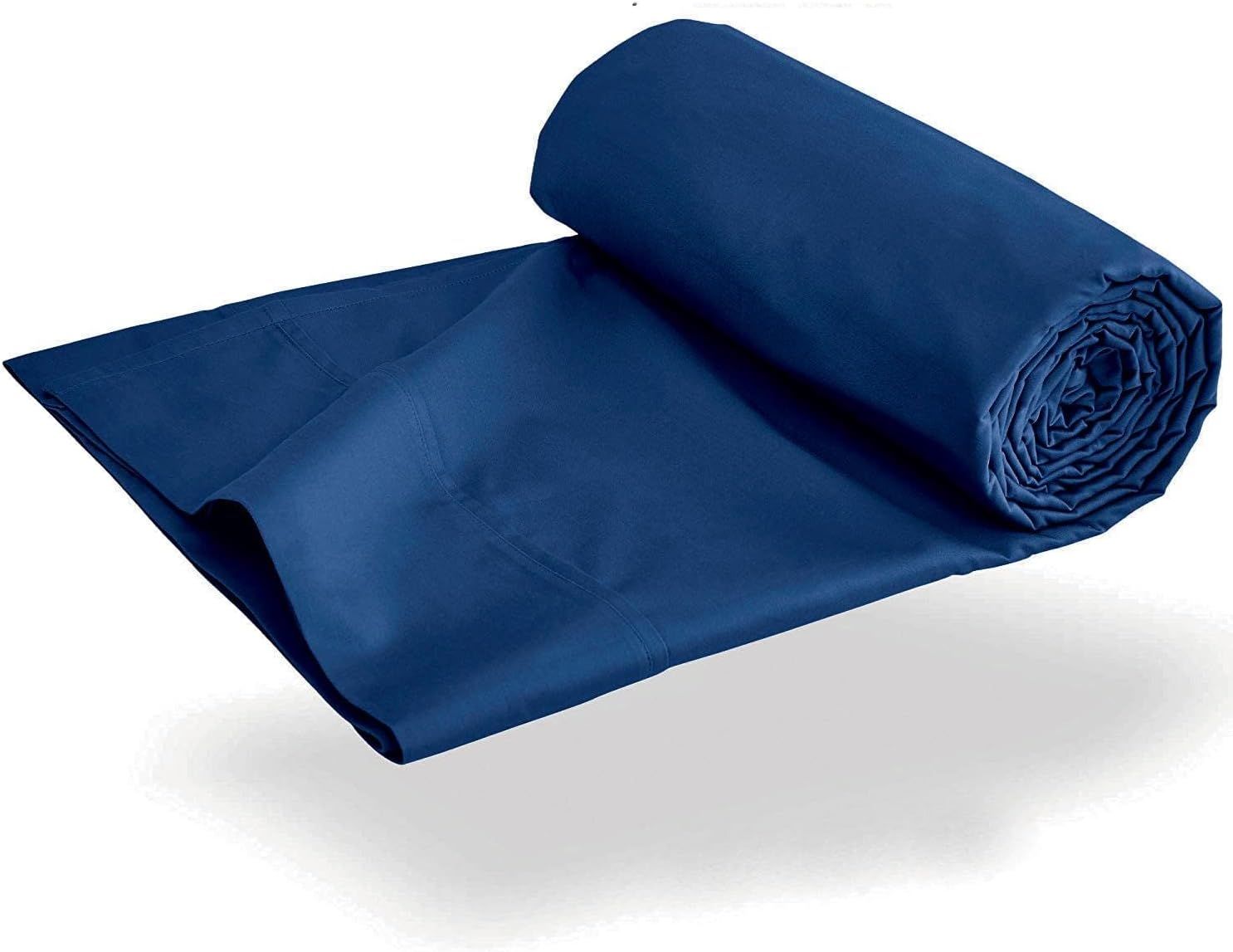 Elegant Comfort Premium Hotel Quality 1-Piece Single Flat Sheet, Luxury and Softest 2000 Thread Count Bedding Flat Sheet(Single,Navy)
