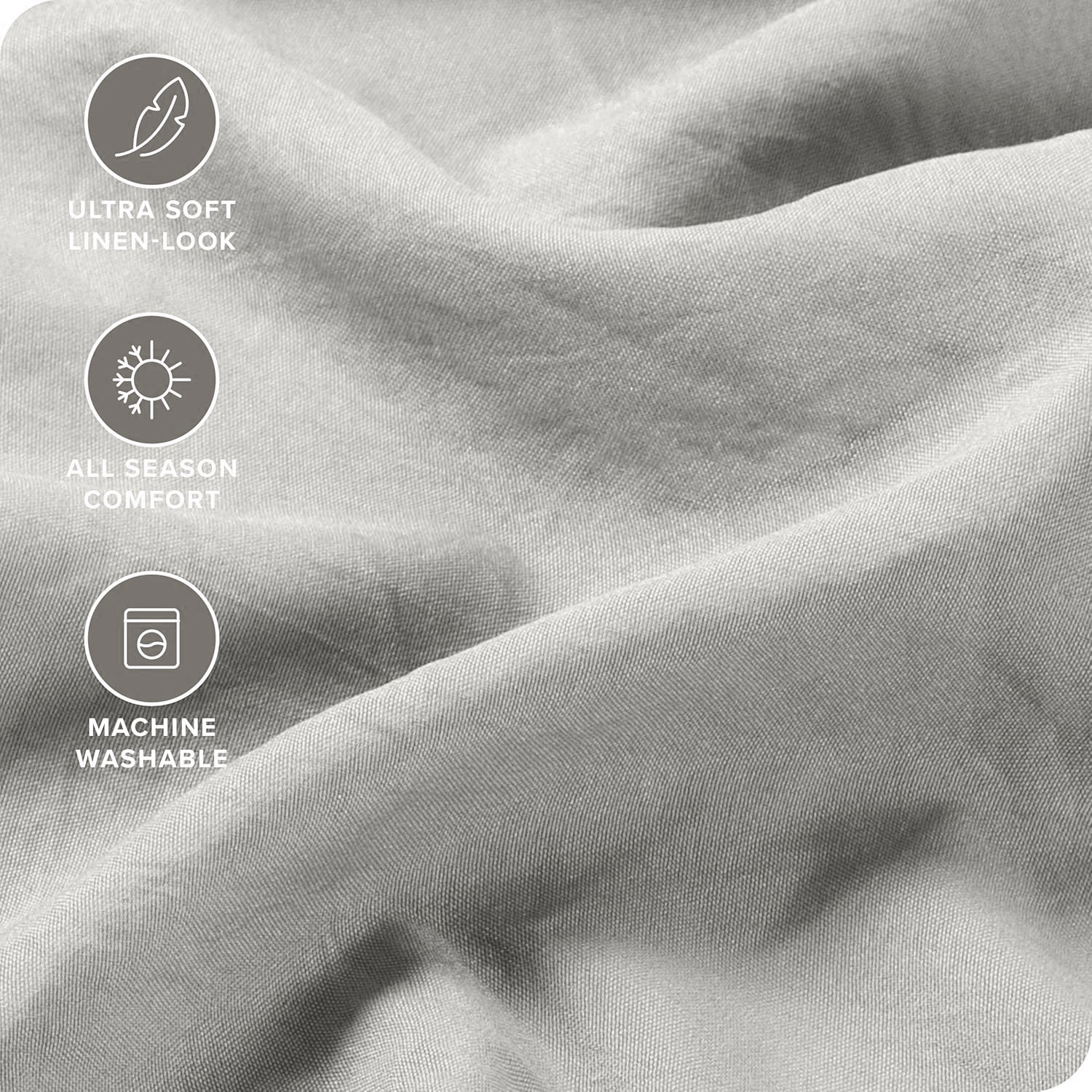 Hotel Quality Fitted Sheet - 1 Piece Fitted Sheet  -Breathable Bedding - Wrinkle, Fade, Stain Resistant- 16inch/40cm Deep Pocket Fitted Bed Sheet-Wrinkle and Fade Resistant,(Silver-gray,Single)