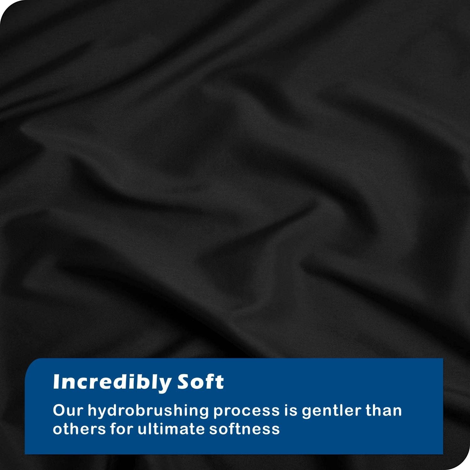 3 Piece Hotel Soft Microfiber Quilt Cover Set-2000TC Duvet/Donna Cover Set & Pillowcases -1 Quilt Cover Zipper Closure & 1 x Pillowcases-Breathable Bedding - Wrinkle, Fade, Stain Resistant(Black,Super King)