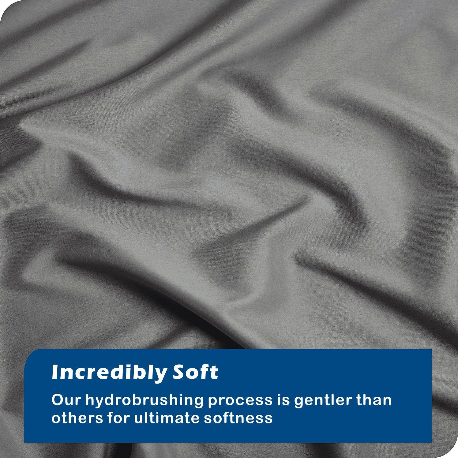 3 Piece Hotel Soft Microfiber Quilt Cover Set-2000TC Duvet/Donna Cover Set & Pillowcases -1 Quilt Cover Zipper Closure & 1 x Pillowcases-Breathable Bedding - Wrinkle, Fade, Stain Resistant(Grey,Super King)