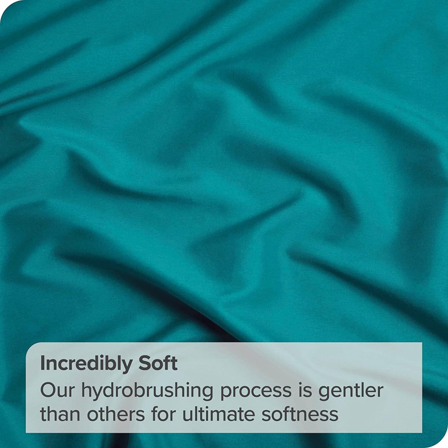 3 Piece Fitted Sheet Set- Fitted Sheet & Pillowcases -Breathable Bedding - Wrinkle, Fade, Stain Resistant- 40cm Deep Pocket Fitted Bed Sheet Set(Biscay blue,Super King)