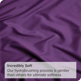 3 Piece Fitted Sheet Set- Fitted Sheet & Pillowcases -Breathable Bedding - Wrinkle, Fade, Stain Resistant- 40cm Deep Pocket Fitted Bed Sheet Set(Purple,Super King)