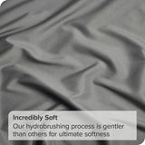 4 Piece Bed Sheet Set- Bedding Sheets & Pillowcases -Breathable Bedding - Wrinkle, Fade, Stain Resistant-Deep Pocket Flat Fitted Bed Sheet Set(Grey,Super King)