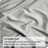 4 Piece Bed Sheet Set- Bedding Sheets & Pillowcases -Breathable Bedding - Wrinkle, Fade, Stain Resistant-Deep Pocket Flat Fitted Bed Sheet Set(Silver-gray,Super King)