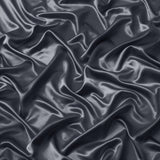 Satin Fitted Sheet Set Hotel 3 Pieces Fitted Sheet with Pillowcase, Art Silk Bedding Set-Luxury Soft Silky Sheets for Hair and Skin, Similar to Silk Fitted Sheets Set 3 Pieces(Queen,Grey)