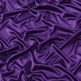 Satin Fitted Sheet Set Hotel 3 Pieces Fitted Sheet with Pillowcase, Art Silk Bedding Set-Luxury Soft Silky Sheets for Hair and Skin, Similar to Silk Fitted Sheets Set 3 Pieces(Queen,Purple)