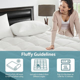 1000GSM Mattress Topper Viscose Derived from Bamboo, Thick Pillowtop Fitted Mattress Cover with 45cm Deep Skirt - Machine Washable Hypoallergenic（King Single,Black）
