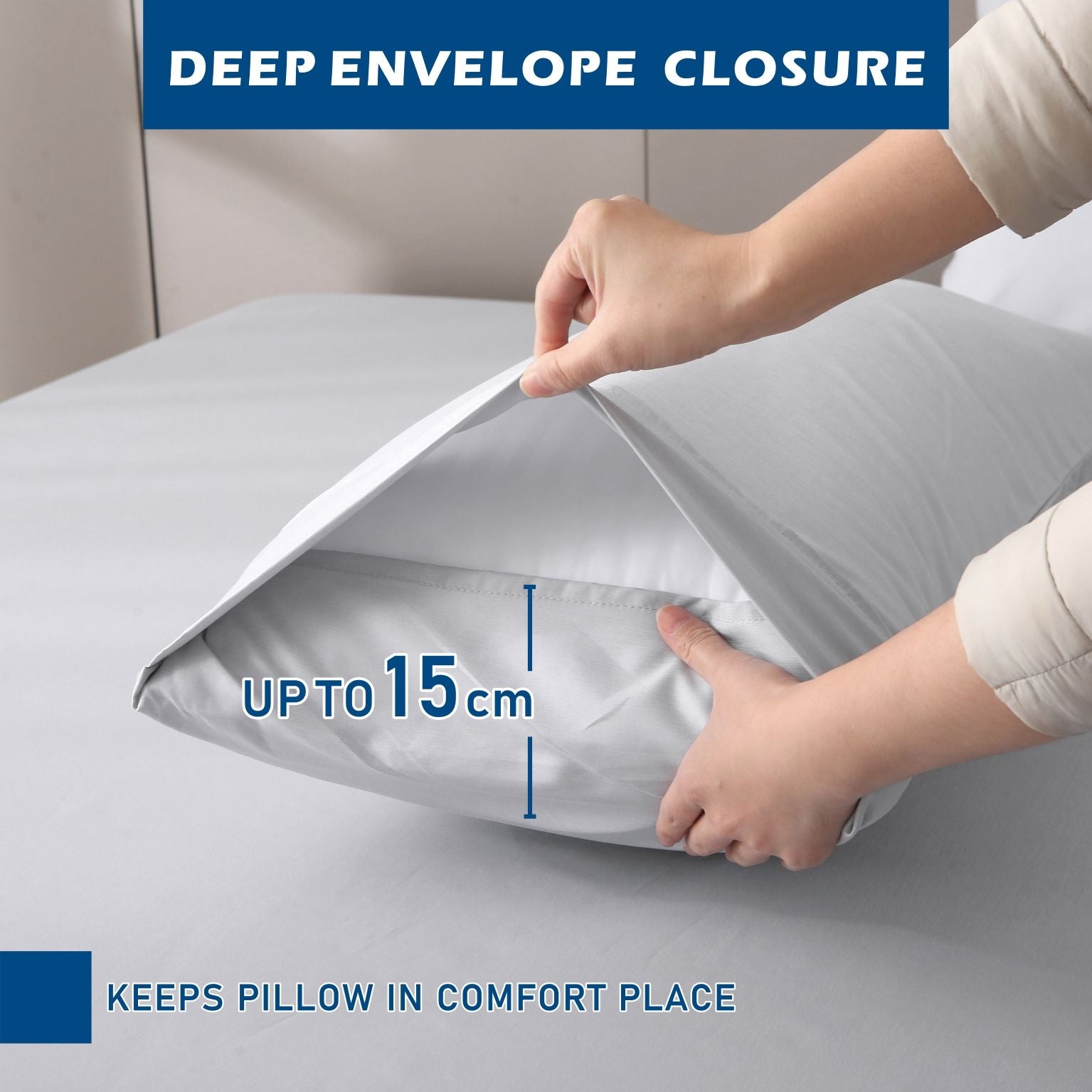 4 Piece Hotel Bamboo Cooling Sheet Set -Ultra Soft 2000TC Breathable Bed Sheets Set with 37 Centimetre Deep Pocket-Cooling Sheets for Hot Sleepers(Silver-gray,Queen)
