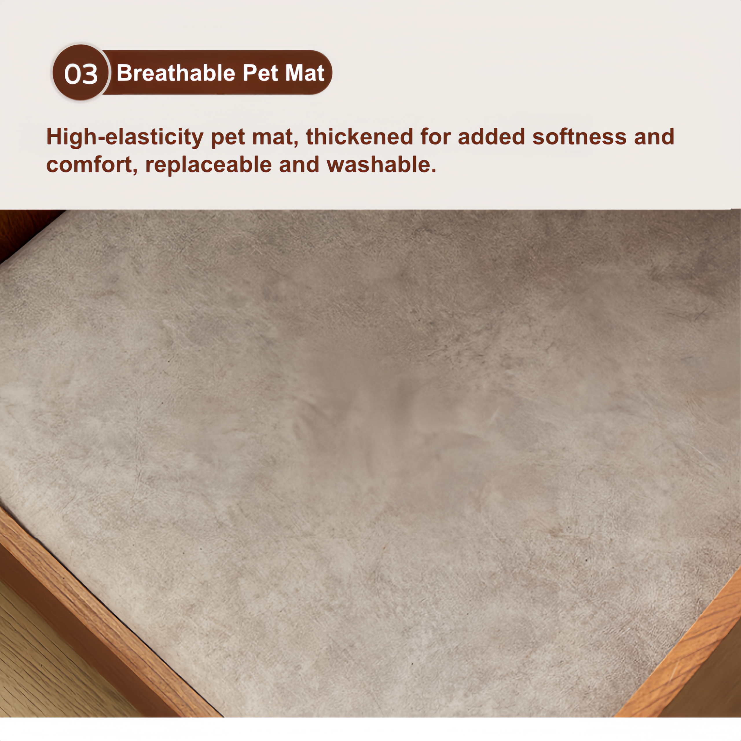 Bedside Table with Wireless Charging Station,LED Nightstand with Open Storage Drawers for Small Cats and Dogs Bed, Cozy Home for Living Room, Bedroom, Office, Sofa Side