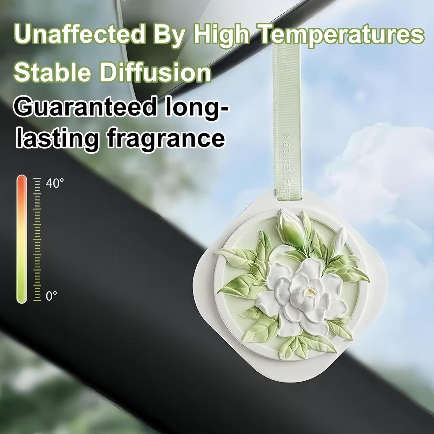 Moisture Absorber Bags & Scented Wardrobe Fresheners (9-Pack), Gardenia Scented Dehumidifier & Hanging Closet Sachets for Dampness & Odor Removal in Wardrobes, Cars & Bathrooms