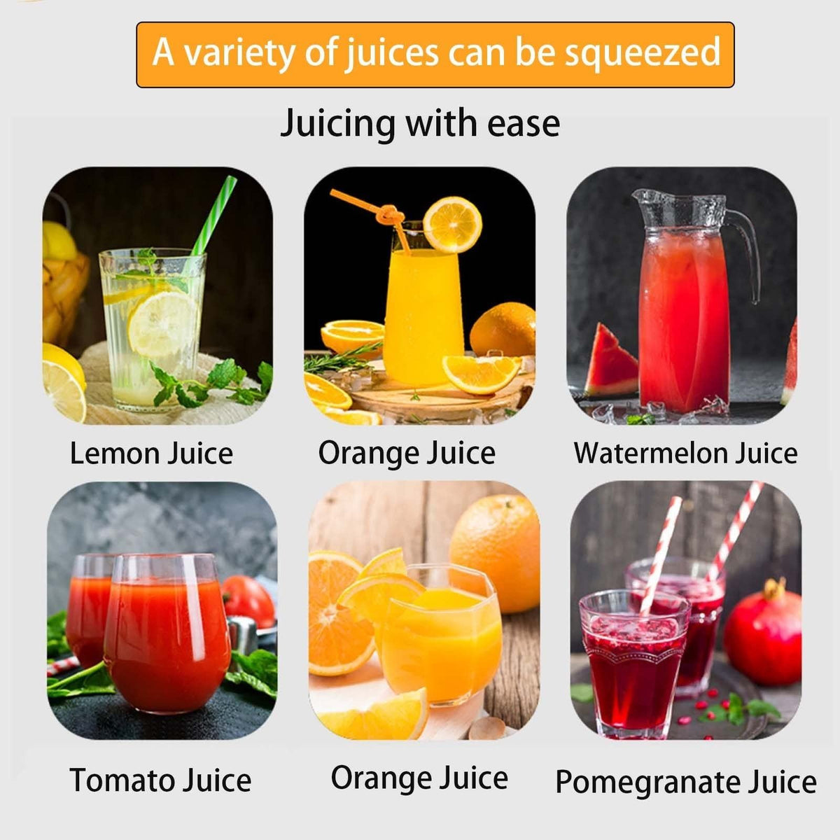 Manual Citrus Juicer - Cold Press Juicer,Durable Cast-Iron Handheld Orange Juice Squeezer, Heavy-Duty, Easy to Use & Clean,for Grapefruit Pomegranate Juice Machine with Countertop Base