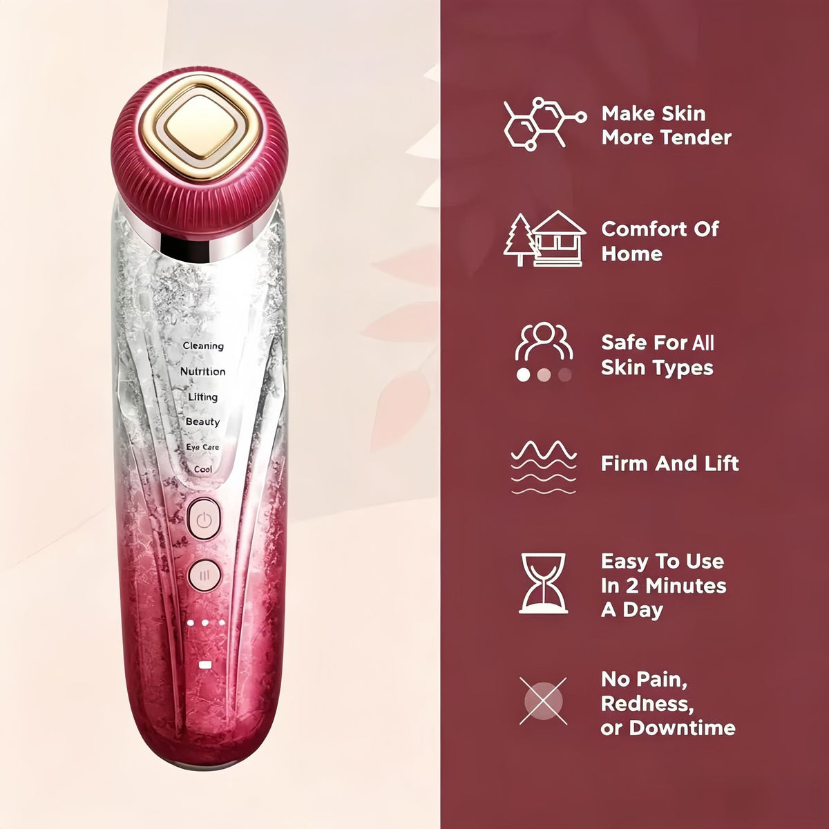 Lifting Firming Microcurrent Multifunctional Beauty Facial Device