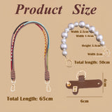 Mini Bag Replacement Thin Shoulder Strap with 2 Adapters for Longchamp,Imitation Pearl Bead Purse Handle Strap Bag Charms Handbag Chain Accessories Decoration for Women