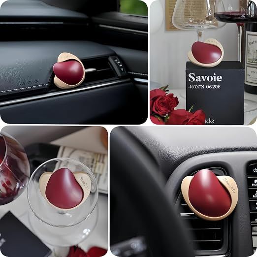 Car Air Freshener, French Red Wine Scent, Long-Lasting Air Diffuser, Luxury Car Fragrance Accessory for Interior & Home