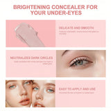 Eye Brightening Concealer&Multi Hydrating Moisturizing Stick Set,Reduce Wrinkle,Conceal Dark Circles, Colour-Correcting Eye&Facial Serum Balm