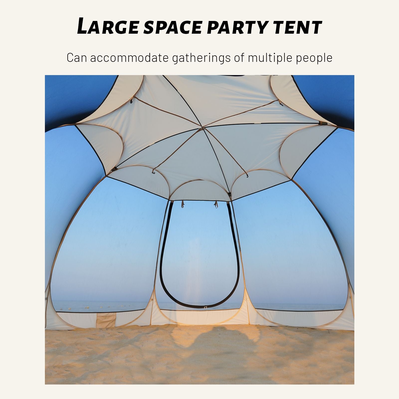 Pop Up Screen House Tent 3x3m, 6-8 Person 220cm Tall Mosquito Net Tent,Spacious 3.8m dome fits 6-8 adults for backyard BBQs & caravan trips camping . 360-degree view fine mesh keeps all mosquitoes out