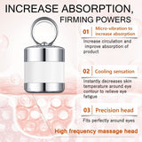 Microcurrent Eye Cream,Under Eye Cream for Dark Circles,Puffiness and Wrinkles, Hyaluronic Acid + Peptide+ Caffeine Eye Cream Anti Aging,Hydrating Eye Care,Gentle Vibration