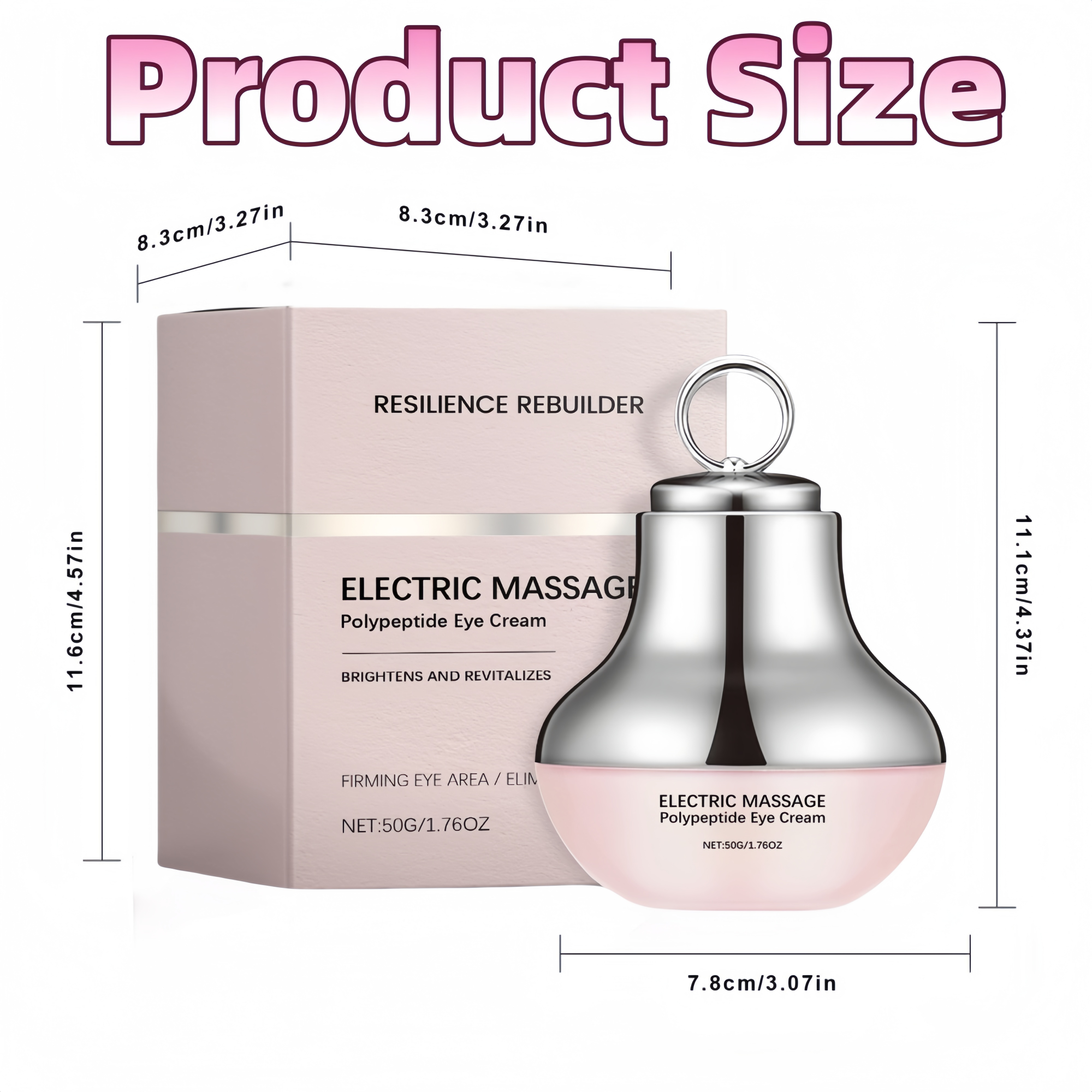 Microcurrent Eye Cream,Under Eye Cream for Dark Circles,Puffiness and Wrinkles, Hyaluronic Acid + Peptide+ Caffeine Eye Cream Anti Aging,Hydrating Eye Care,Gentle Vibration