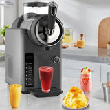Slushie Machine for Home, No Ice Needed Frozen Drink Maker with 6 Preset Modes, 1.8L Capacity, LED Display, Self-Cleaning, Ideal for Margaritas, Milkshakes, Smoothies & Parties — Gray