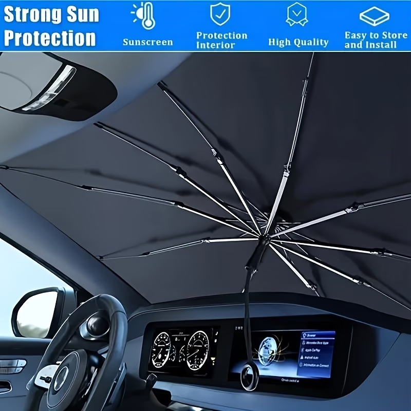 Car sunshade, windshield sun protection and heat insulation sunshade, blackout curtain equipment, car interior windshield, small car sunshade umbrella