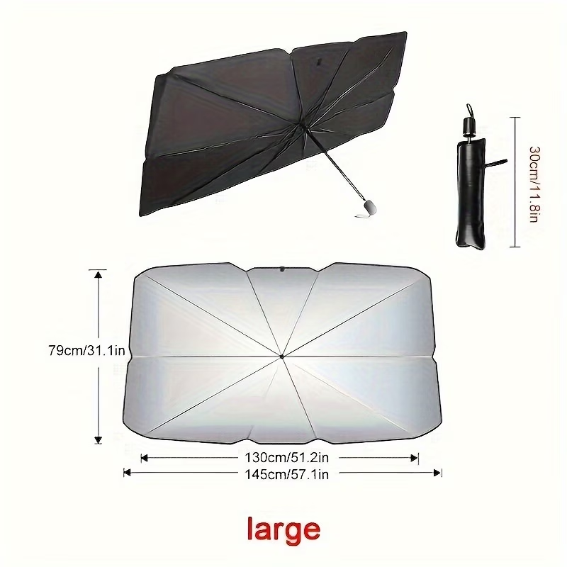 Car sunshade, windshield sun protection and heat insulation sunshade, blackout curtain equipment, car interior windshield, small car sunshade umbrella