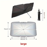 Car sunshade, windshield sun protection and heat insulation sunshade, blackout curtain equipment, car interior windshield, small car sunshade umbrella