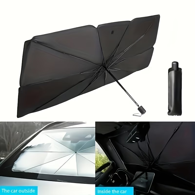 Car sunshade, windshield sun protection and heat insulation sunshade, blackout curtain equipment, car interior windshield, small car sunshade umbrella