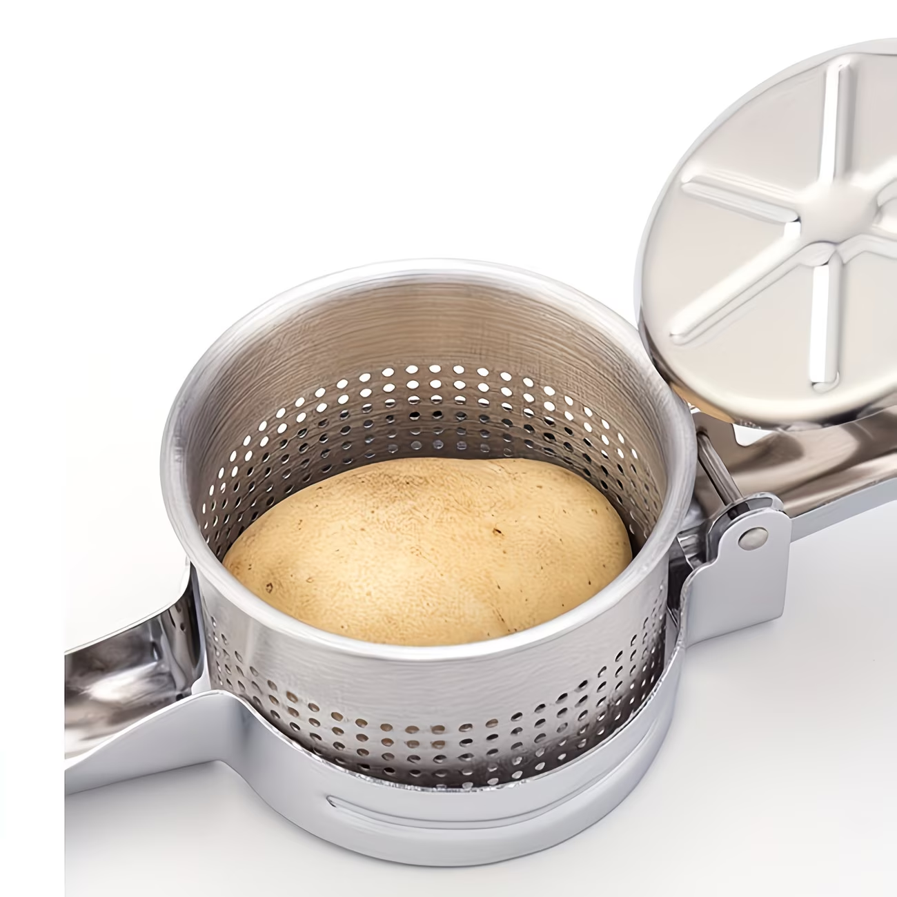 Potato masher, lemon juicer, potato shredder, multi-functional juicer, stainless steel potato shredder, non-slip handle kitchen vegetable shredder, manual fruit masher, vegetable grinder, kitchenware, kitchen gadgets