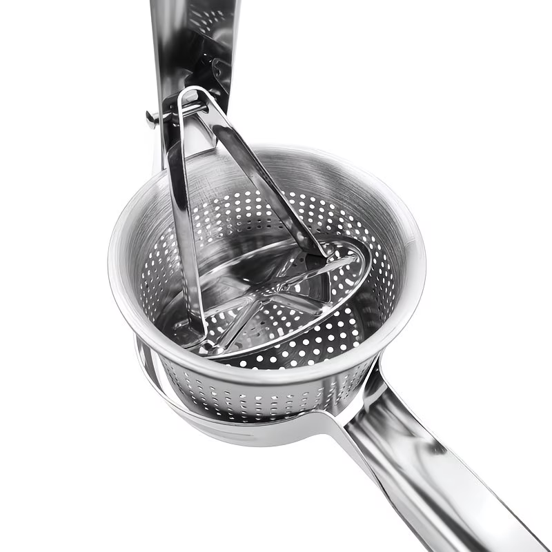 Potato masher, lemon juicer, potato shredder, multi-functional juicer, stainless steel potato shredder, non-slip handle kitchen vegetable shredder, manual fruit masher, vegetable grinder, kitchenware, kitchen gadgets