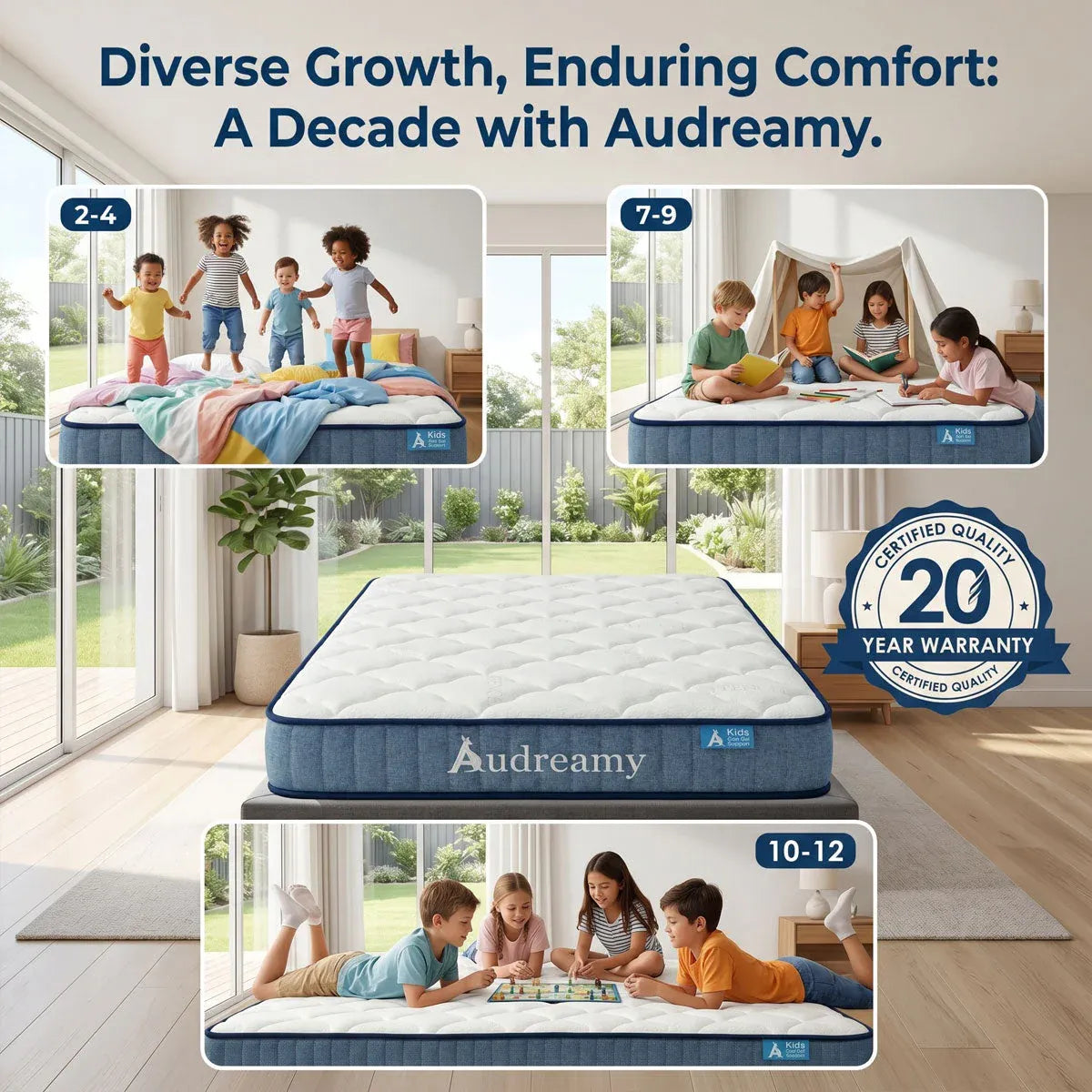 Audreamy Kaveno Kids Mattress Cool Gel Single
