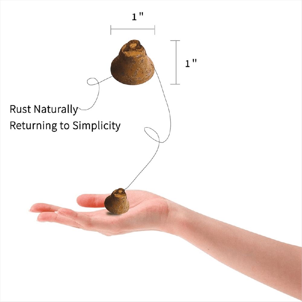 50 PCS Mini Jingle Bells, Christmas Bells, for Crafting Wreath Craft Bells, Holiday Home Decoration Bells (Rusty 1 Inch)