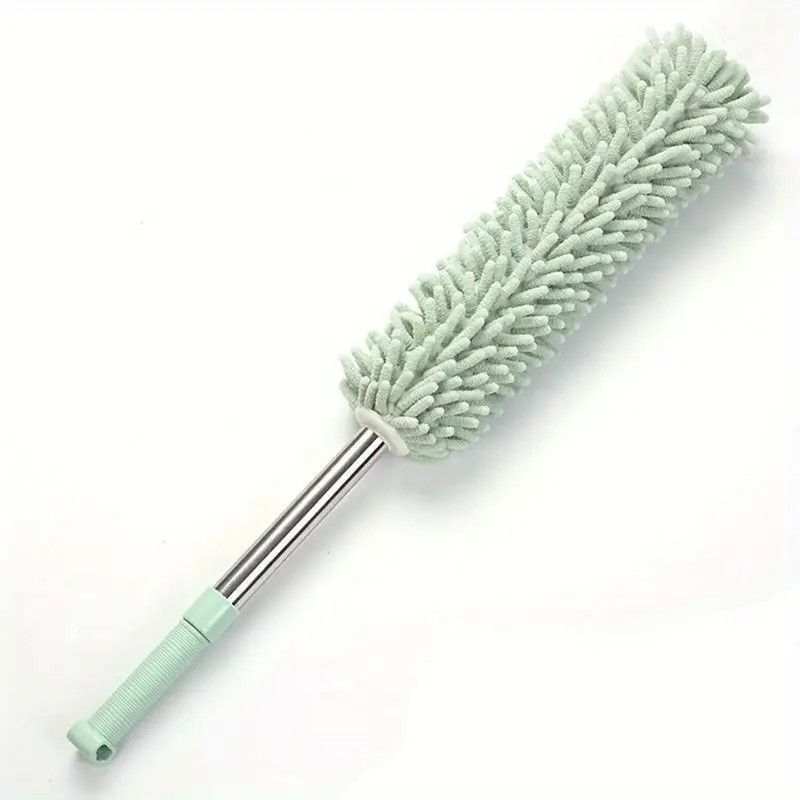 ✨ Extendable Electrostatic Duster | Stainless Steel Pole + Microfiber Cloth | Traps Dust & Pet Hair Without Spreading, Reaches High Corners for Effortless Home Cleaning!/coffee