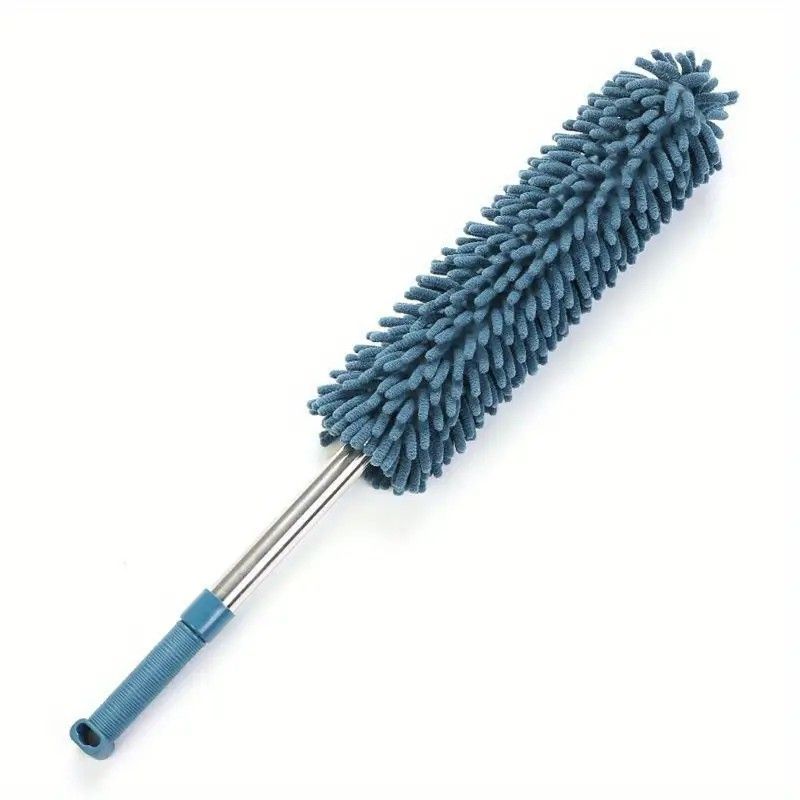 ✨ Extendable Electrostatic Duster | Stainless Steel Pole + Microfiber Cloth | Traps Dust & Pet Hair Without Spreading, Reaches High Corners for Effortless Home Cleaning!/pale green