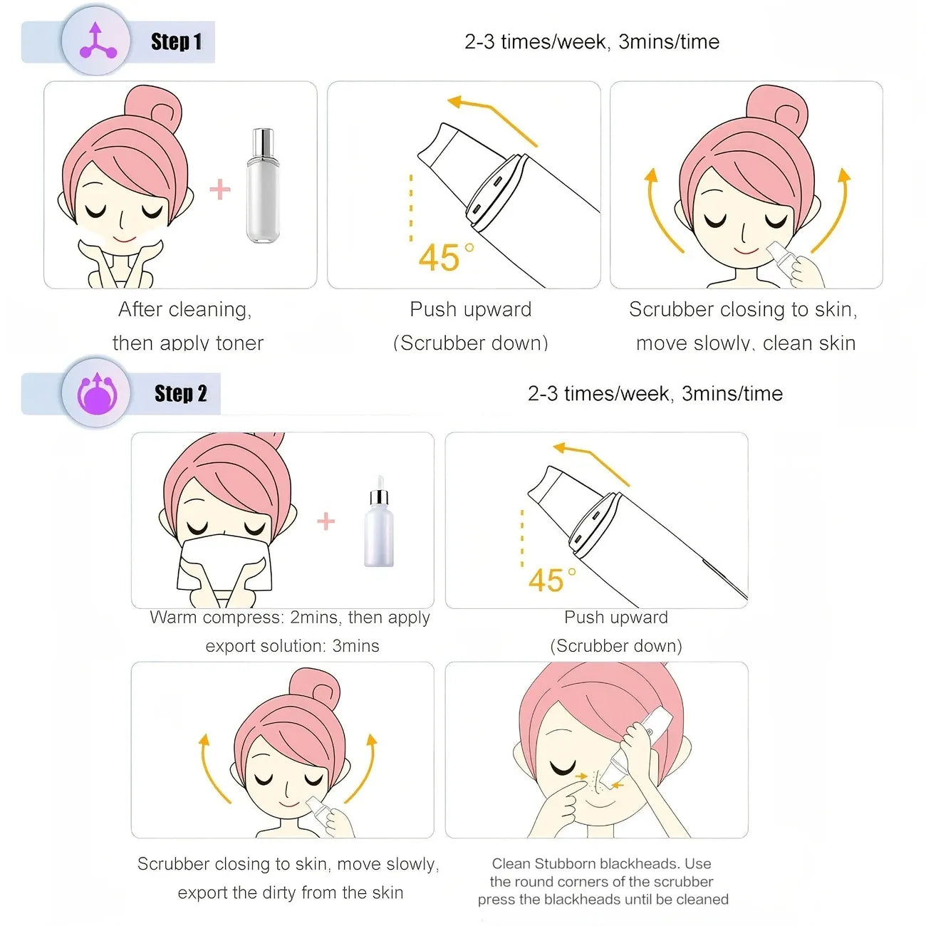 ✨ EMS Microcurrent Skin Spatula | 4-in-1 Deep Blackhead Removal + Serum Infusion + V-Face Lifting | At-Home Facial Device for Radiant, Firm Contours!