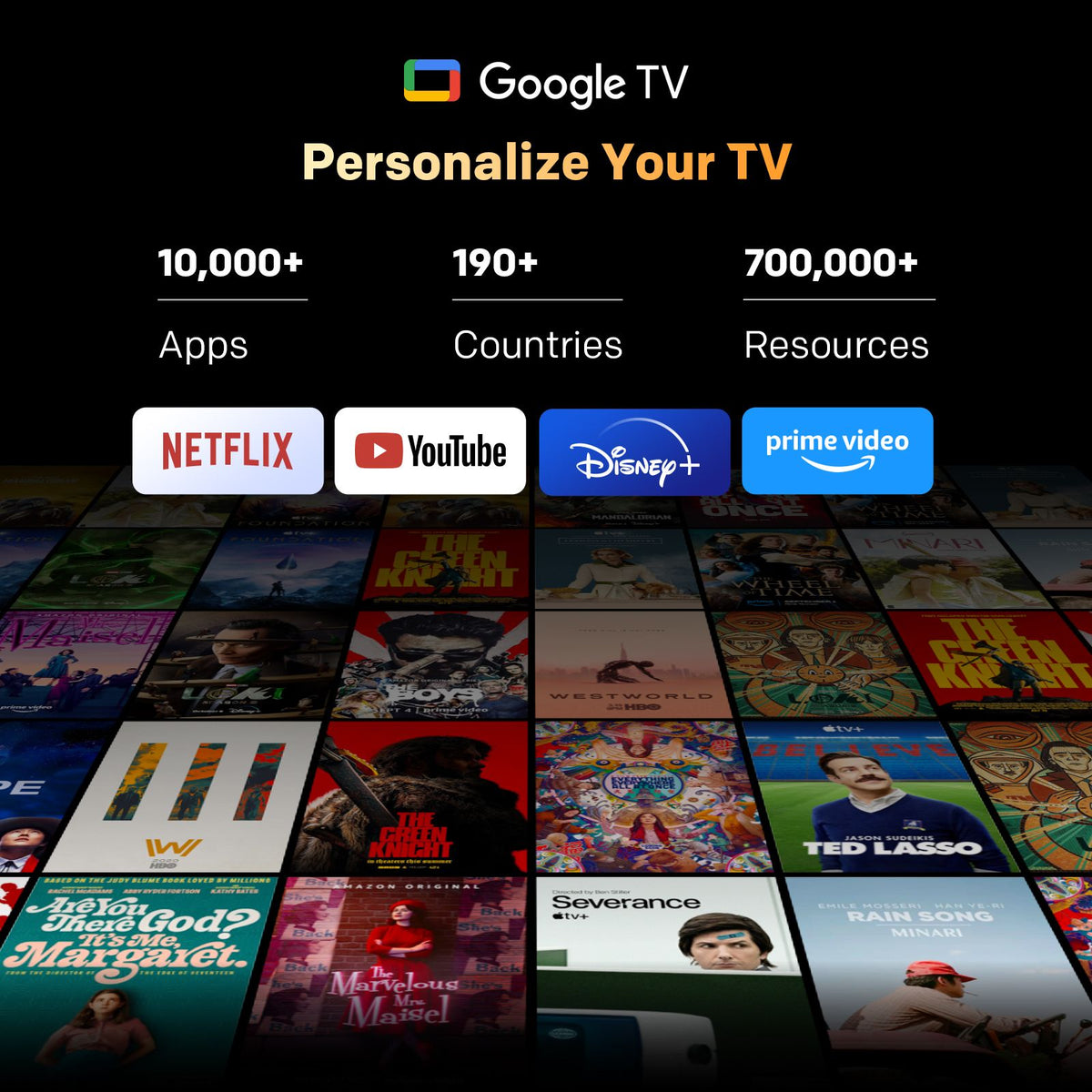 SKYWORTH 43" E5500H EyeCare Smart Google TV, 1080P FHD, HDR10 HLG, Find-My Remote, AI Picture Processing, Dolby Audio, Screen Casting, Bezel Less Design, Voice Control