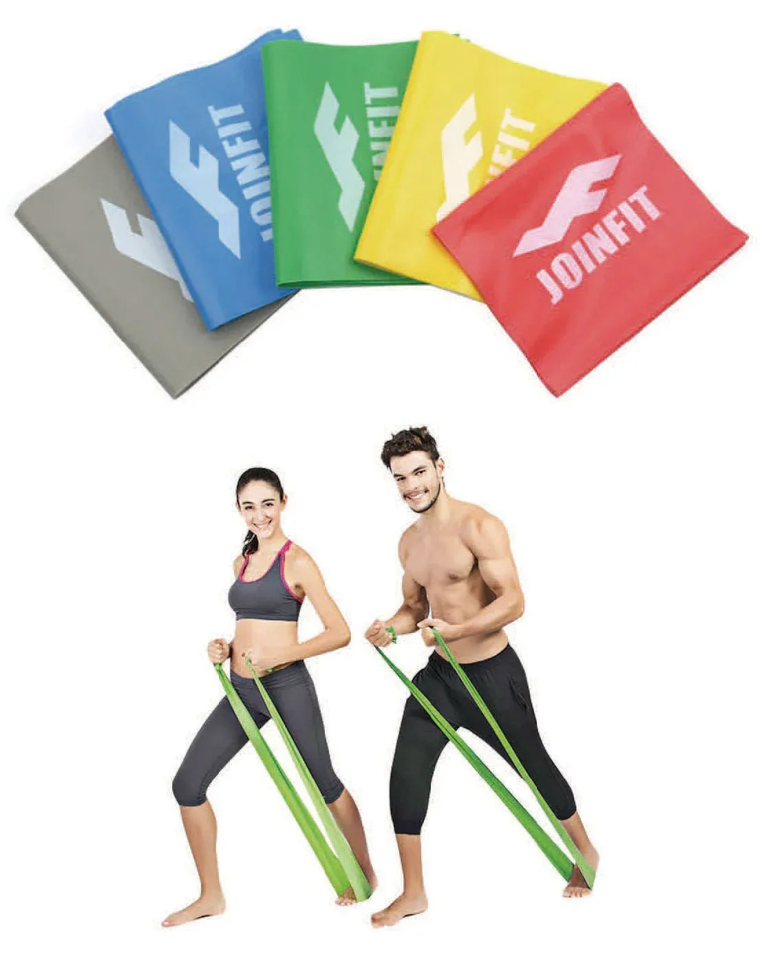 Latex Resistance Bands — GREEN - 1.5M/20LB SIZE: 150CM (L) X 15CM (W) X 0.55CM (H) // WEIGHT: 0.2KG