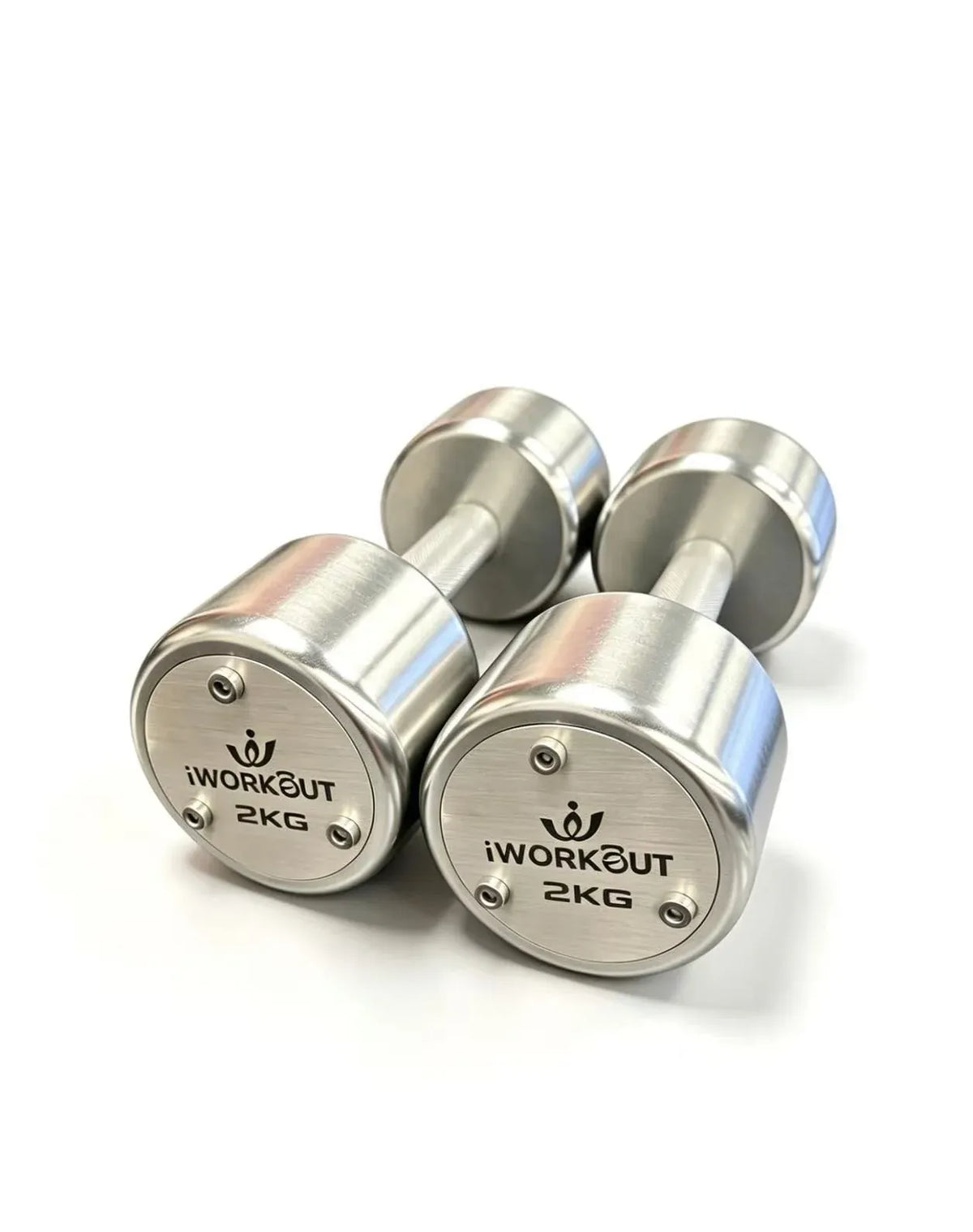 1-10KG Premium Round Chrome Dumbbell Set with Rack